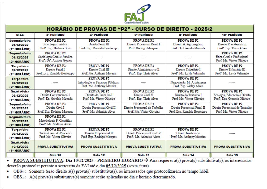 2 prova bim DIREITO 2025 2